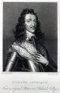 Richard Lovelace, dessiné par W. Green et gravé par Charles Pye